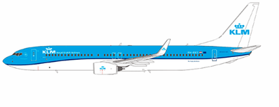 NG Models 09001 1:200 KLM Royal Dutch Airlines 737 - 900/w PH - BXS (new mould first launch)