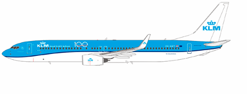 NG Models 09007 1:200 KLM Royal Dutch Airlines 737 - 900/w PH - BXT (with 100 years anniversary sticker; new mould first launch)