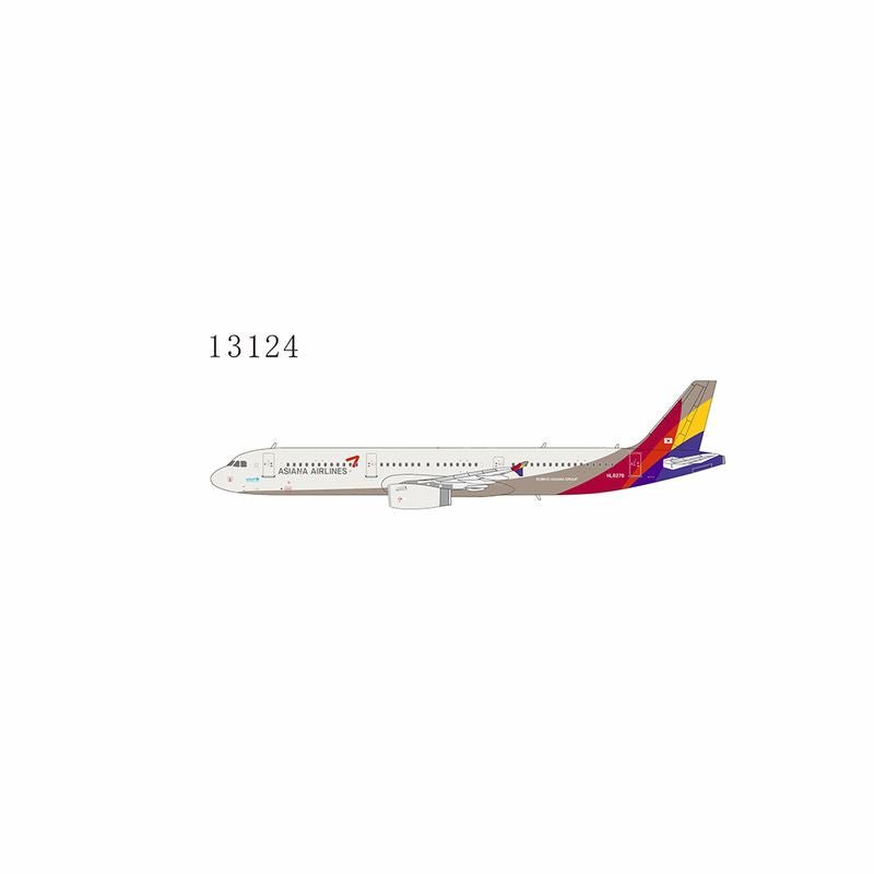 Pre - Order NG Models 13124 1:400 Asiana Airlines A321 - 200 HL8278