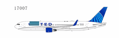 NG Models 17007 1:400 United Airlines 767 - 300ER/w N641UA (Blue Evolution livery, with special painting after structural repair)
