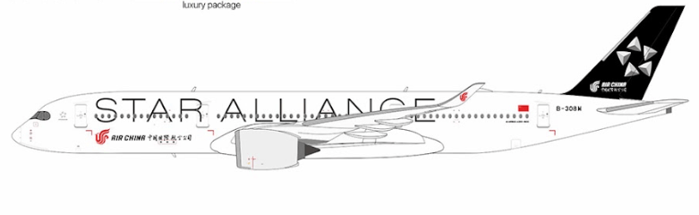 NG Models 39086 1:400 Air China A350 - 900 B - 308M(Star Alliance)(2024.12)