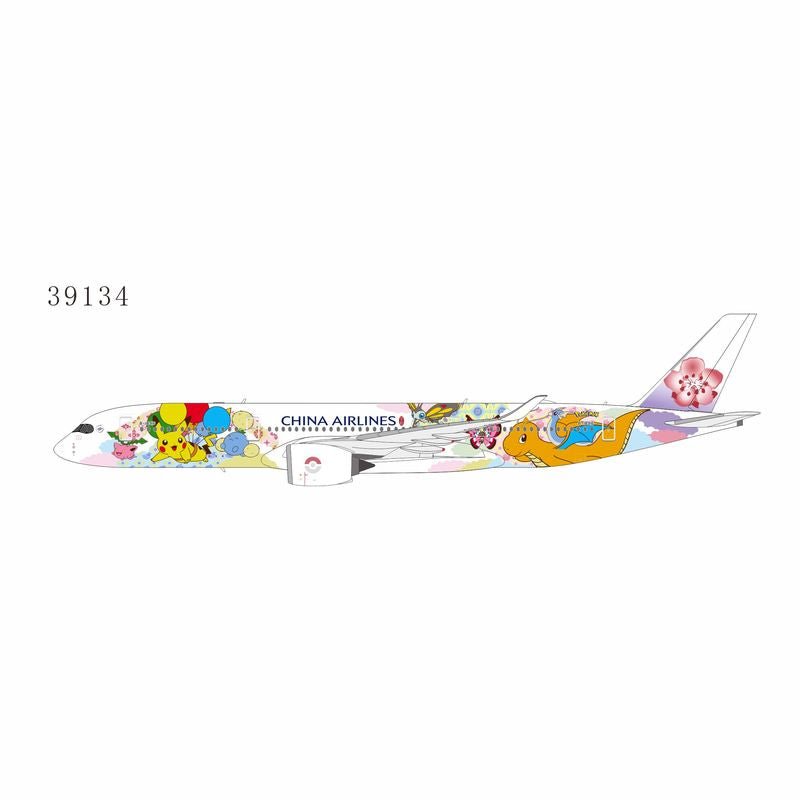 Pre - Order NG Models 39134 1:400 China Airlines A350 - 900 B - 18916 (Pikachu Jet CI 2)