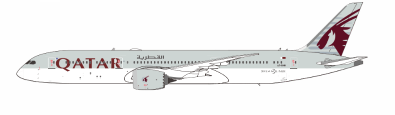 NG Models 55106 1:400 Qatar Airways 787 - 9 Dreamliner A7 - BHH