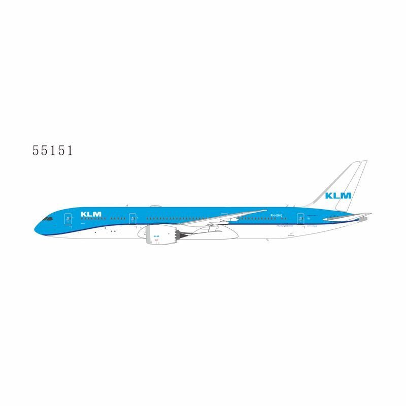 Pre-Order NG Models 55151 1:400 KLM Royal Dutch Airlines 787-9 Dreamliner PH-BHG (KLM logo's without the crown)