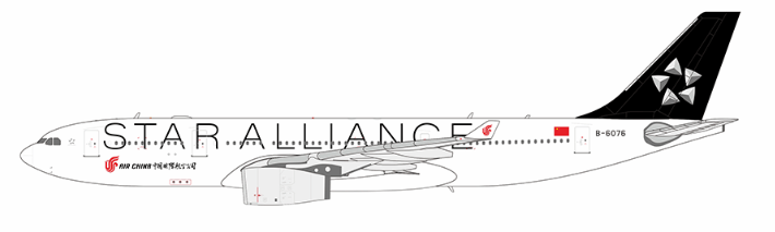 NG Models 61083 1:400 Air China A330 - 200 B - 6076 (Star Alliance)