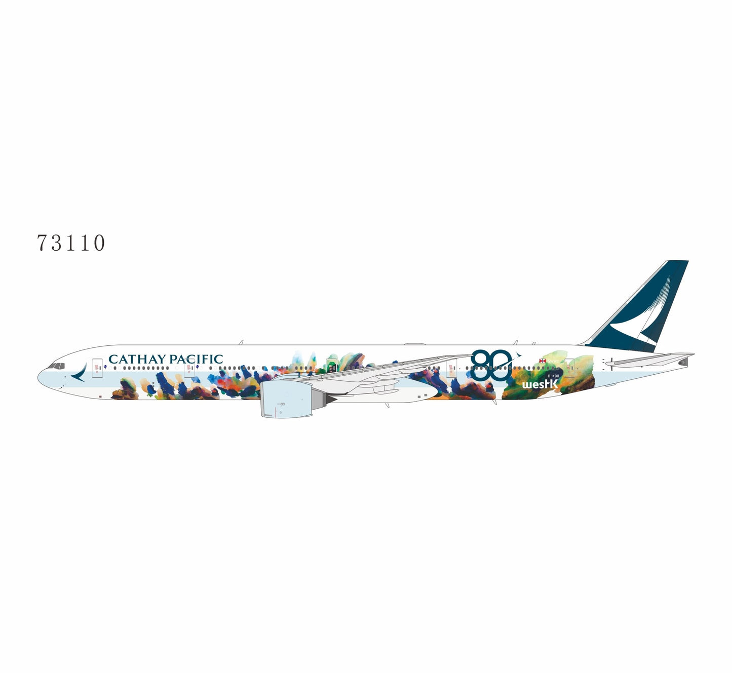 Pre-Order NG Models 73110 1:400 Cathay Pacific Airways 777-300ER B-KQU (The Spirit of HongKong - West Kowloon Cultural District)