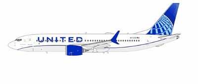 NG Models 88038 1:400 United Airlines 737 MAX 8 N17339 (Blue Evolution colors)