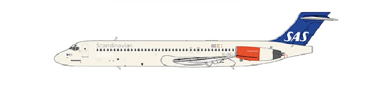 NG Models NG84001 1:400 Scandinavian Airlines - SAS MD - 87 (DC - 9 - 87) SE - DIC (named "Grane Viking") (new mould’s first launch)