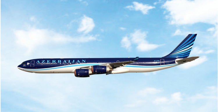 Pre - Order Phoenix 12074 1:400 Azerbaijan Airlines A340 - 500 4K - AZ86