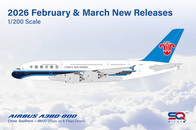 Pre - Order SQ Wings L2154 1:200 China Southern Airlines A380 B - 6137