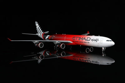 Pre - Order SQ Wings L2167 1:200 Etihad Airways Airbus A340 - 600 A6 - EHJ "ABU DHABI GRAND PRIX 2011"
