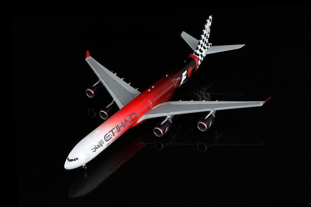 Pre - Order SQ Wings L2168 1:200 Etihad Airways Airbus A340 - 600 A6 - EHJ "ABU DHABI GRAND PRIX 2012"