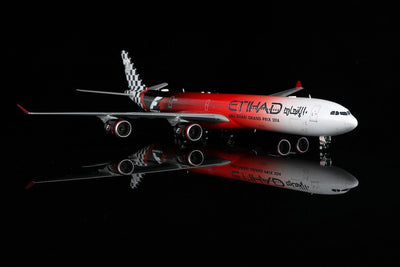 Pre - Order SQ Wings L2170 1:200 Etihad Airways Airbus A340 - 600 A6 - EHJ "ABU DHABI GRAND PRIX 2014"