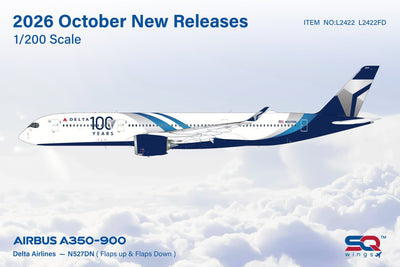 Pre-Order SQ Wings L2422 1:200 Delta Air Lines A350-900 N527DN "100 Years"