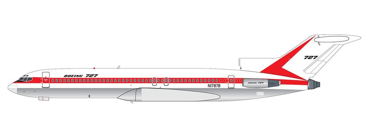 V1:400 400022 1:400 HOUSE LIVERY BOEING 727-200 - N1787B – MTS