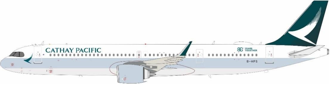 Pre - Order White Box WB - A321 - 064L 1:200 A321 - 251NX Cathay Pacific - 80 Years together B - HPS