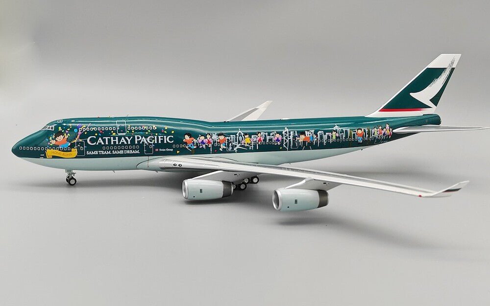 Pre - Order Whitebox Models WB - 747 - 4 - 064 1:200 747 - 467 Cathay Pacific Airways - Spirit of Hong Kong" B - HOX