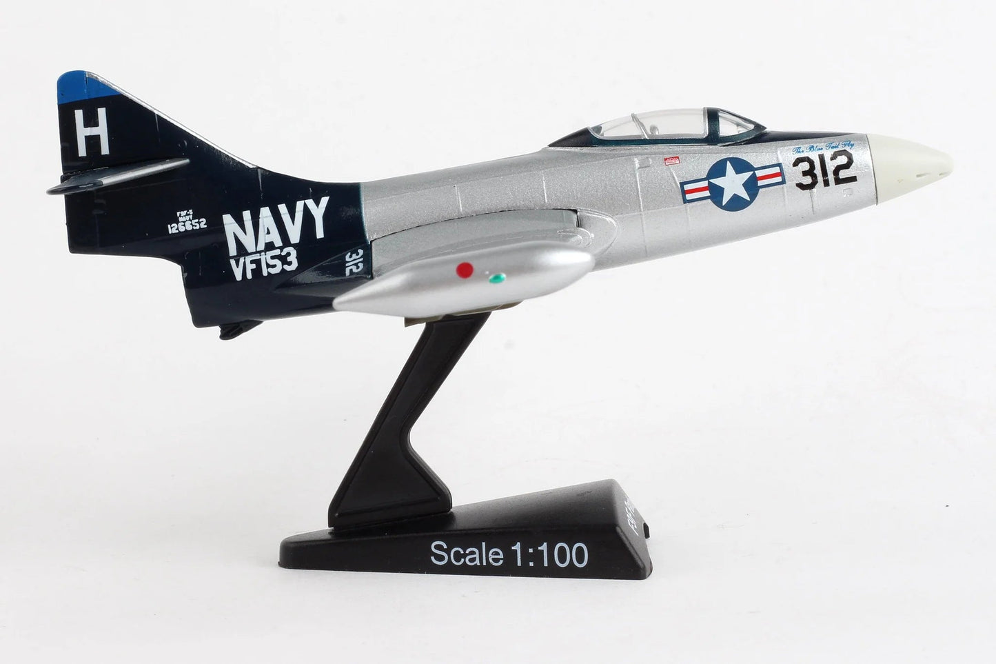 PS5393 - 3 POSTAGE STAMP F9F PANTHER 1/100 SILVER/BLACK