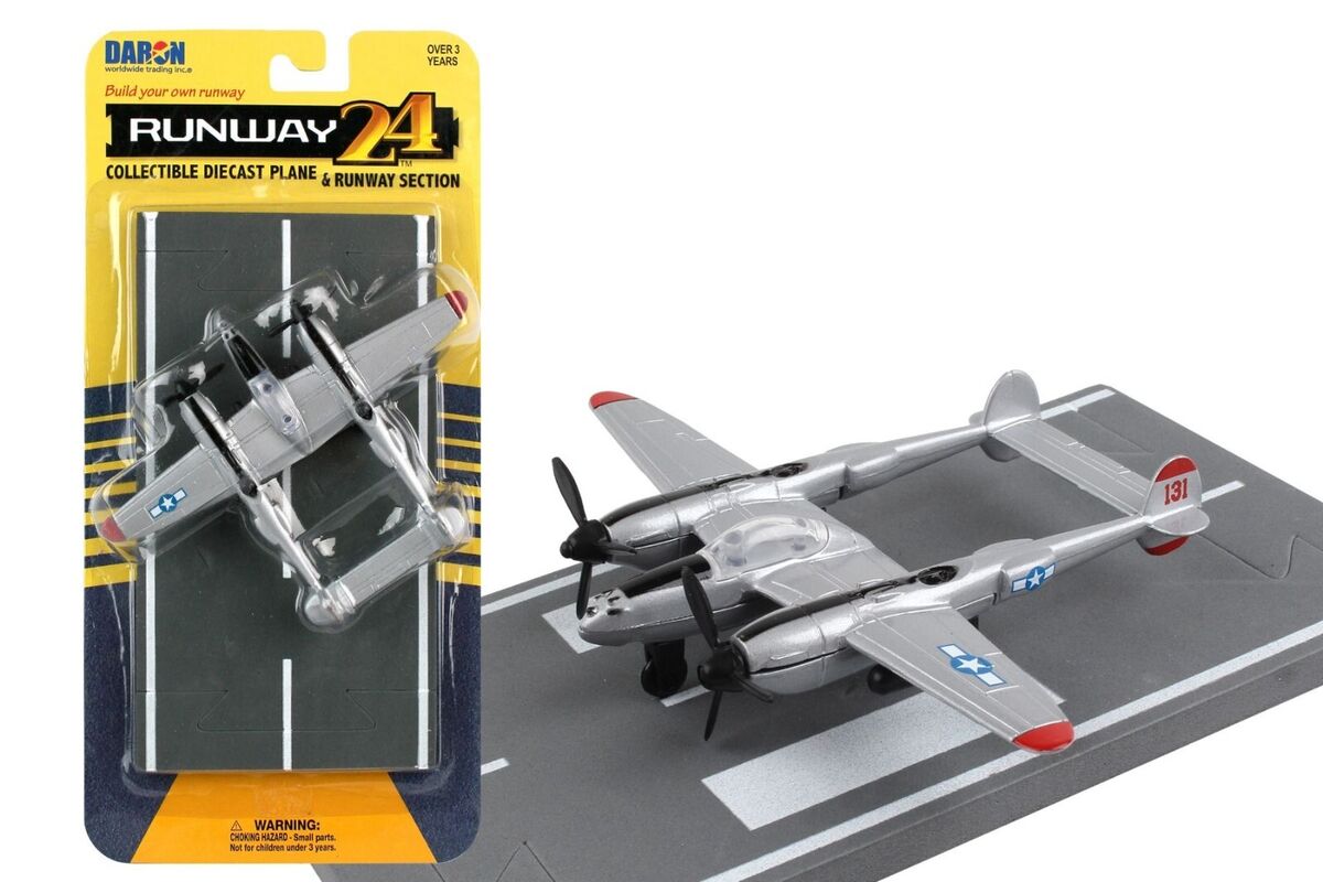 Runway24 P - 38J Silver - MTS Aviation Models