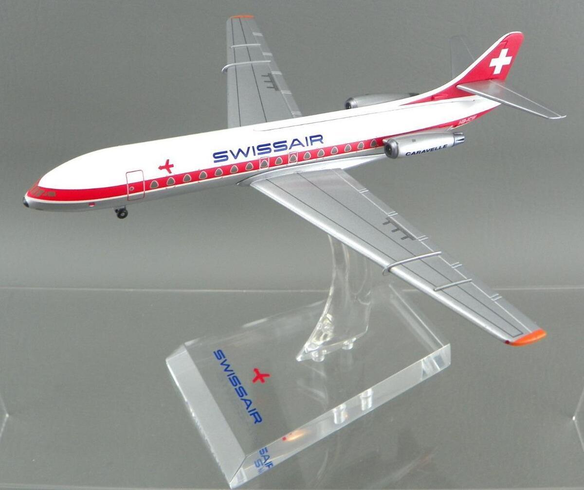 Hogan Wings No.8805 1:200 Swissair Sud SE-210 Caravelle III HB-ICW