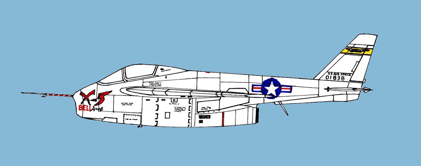 Sky Classics 1:200 Bell X - 5 501838 "White NACA"