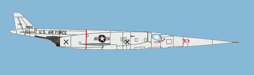 Sky Classics 1:200 Douglas X - 3 Stiletto 492892 NMUSAF