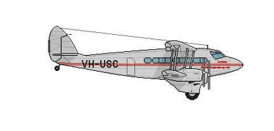 Sky Classics SC2DH8605 1:200 De Havilland DH.86B Express VH - USC “Canberra” Qantas 1935