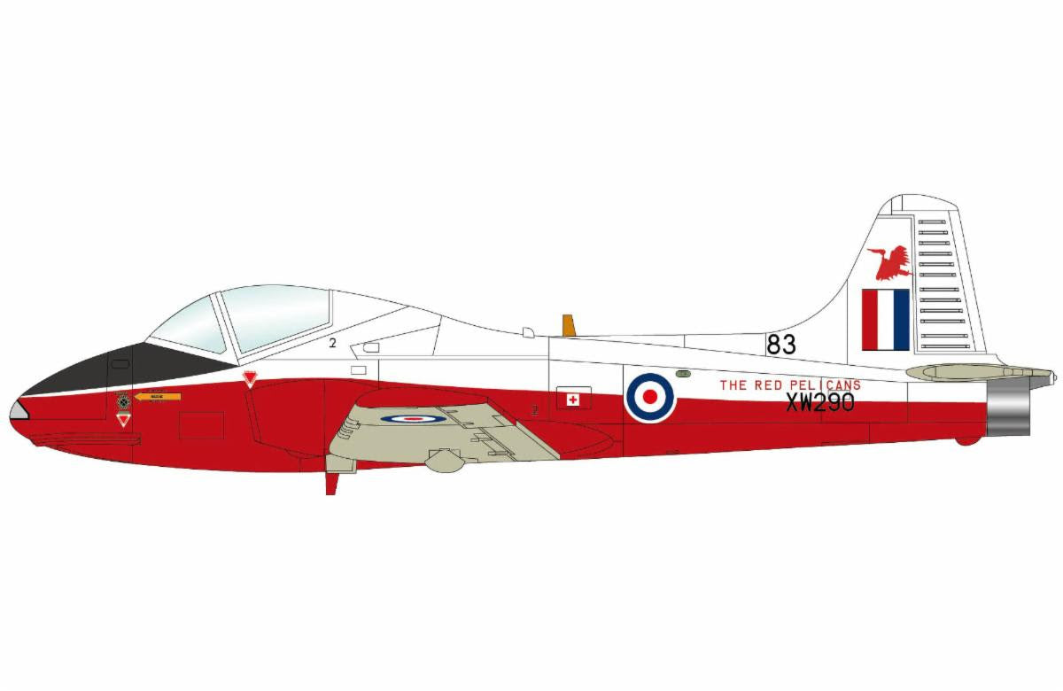 Pre-Order SkyMax SM7009 1:72 Jet Provost T.5 "Red Pelicans" XW290/83, Central Flying School, RAF Little Rissington, 1973