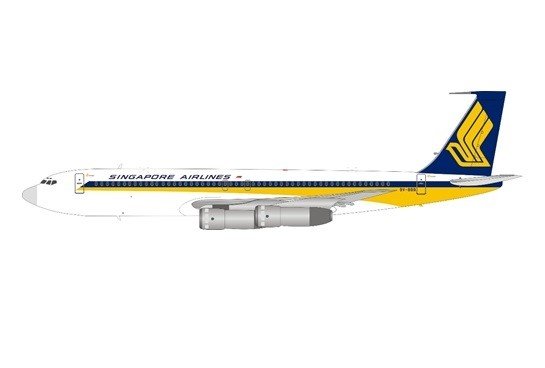 WB Models WB - 707 - 3 - 003 1:200 Singapore Airlines Boeing 707 - 300 9V - BBB