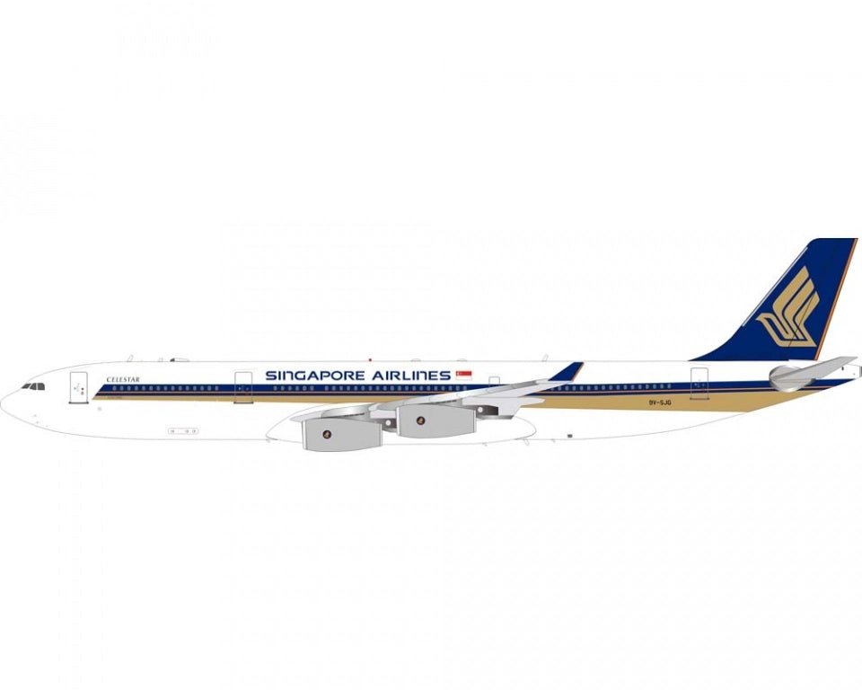 White Box Models WB - A340 - 3 - 005 1:200 Airbus A340 - 300 Singapore Airlines 9V - SJG "Celestar"