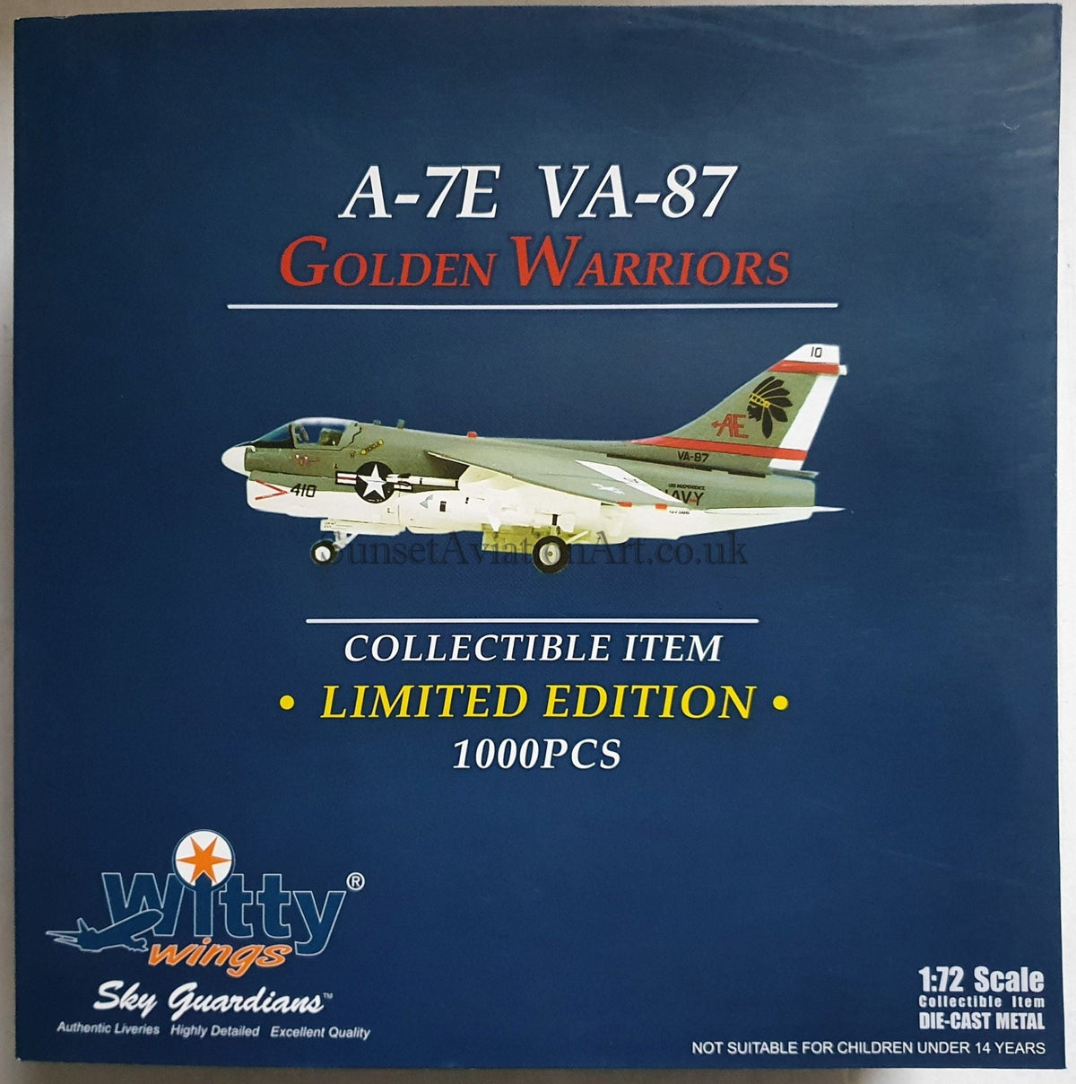 Witty Wings WTW - 72 - 024 - 003 1:72 USN A - 7E VA - 87 Golden Warriors
