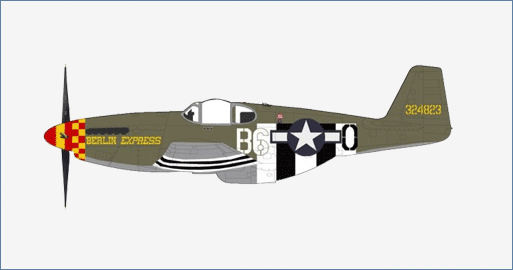 Hobby Master HA8514 1:48 P - 51B "Berlin Express"