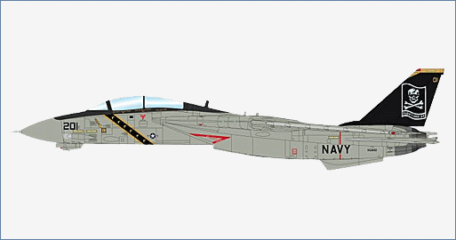 Hobby Master HA5241 1:72 F - 14A Tomcat "Jolly Rogers" Post Operation Desert Storm