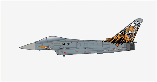 Pre - Order Hobby Master HA6618 1:72 Eurofighter Typhoon "NATO Tiger Meet 2018"