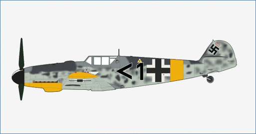 Hobby Master HA8760 1:48 BF109G - 6 "Mato Dukovac"