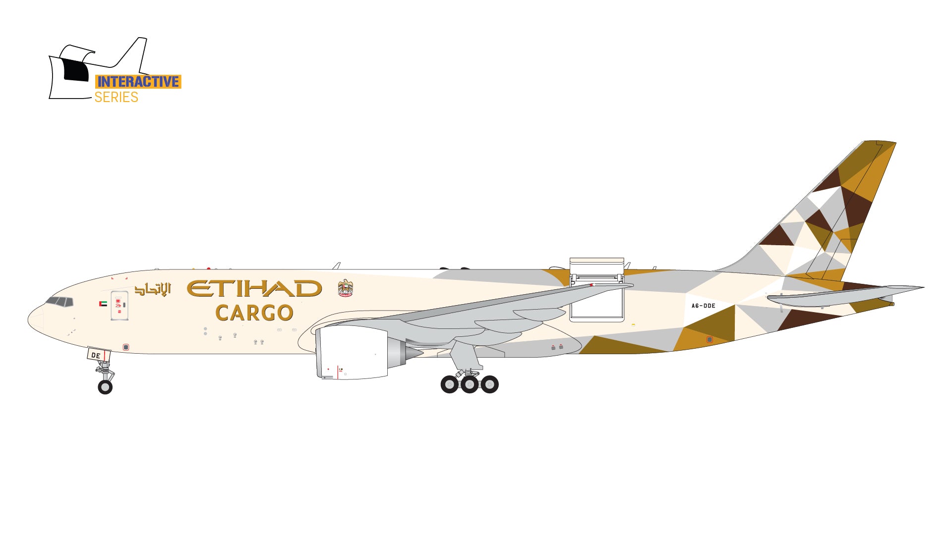 Pre-Order Gemini Jets GJETD2146 1:400 Etihad 777-200LRF -MTS