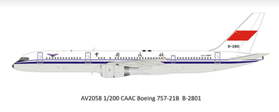 Aviation200 AV2058 1:200 CAAC Boeing 757 - 12B