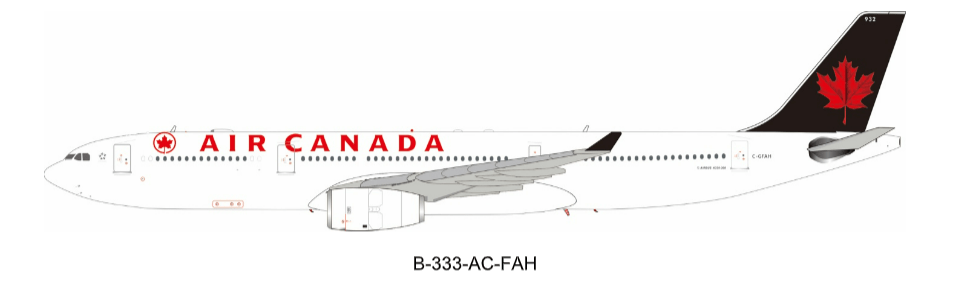 *B - Models B - 333 - AC - FAH 1:200 Air Canada Airbus A330 - 300