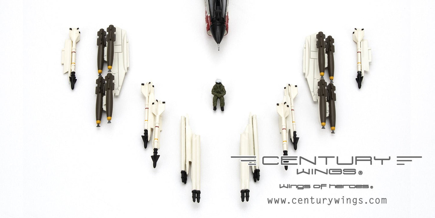 Century Wings CW001645 F - 8E Crusader USMC VMF - 235 Death Angels (Flaps Down)