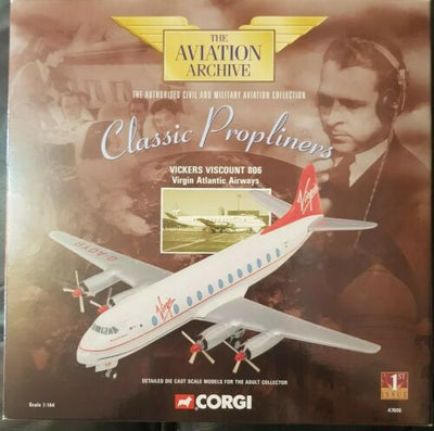 Corgi 47606 1:144 Virgin Atlantic Vickers Viscount 806