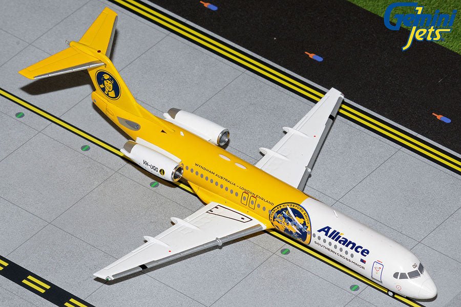 Gemini Jets G2UTY987 1:200 Alliance Airlines Fokker F - 100 Southern Cross Minor