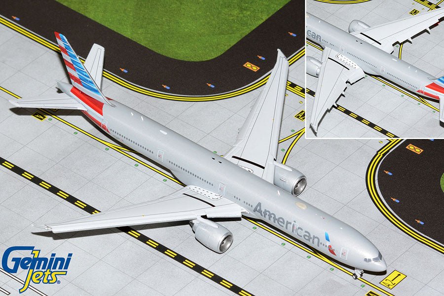 Gemini Jets GJAAL2069F 1:400 American Airlines Boeing 777 - 300ER (Flaps Down)