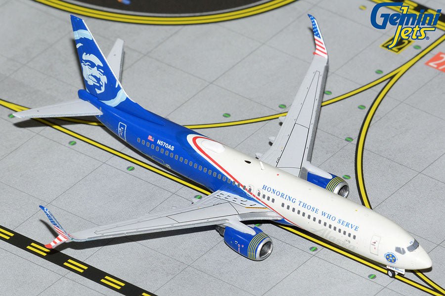 Gemini Jets GJAS0A2122 1:400 Alaska Boeing 737 - 800