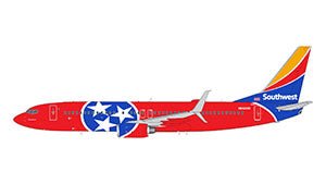 Gemini Jets GJSWA2185 1:400 Southwest Boeing 737 - 800 "Tennessee One"