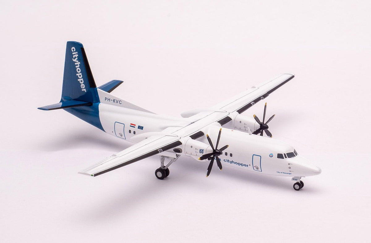 Herpa HE559652 1:200 KLM Fokker 50 Cityhopper "Stavanger"