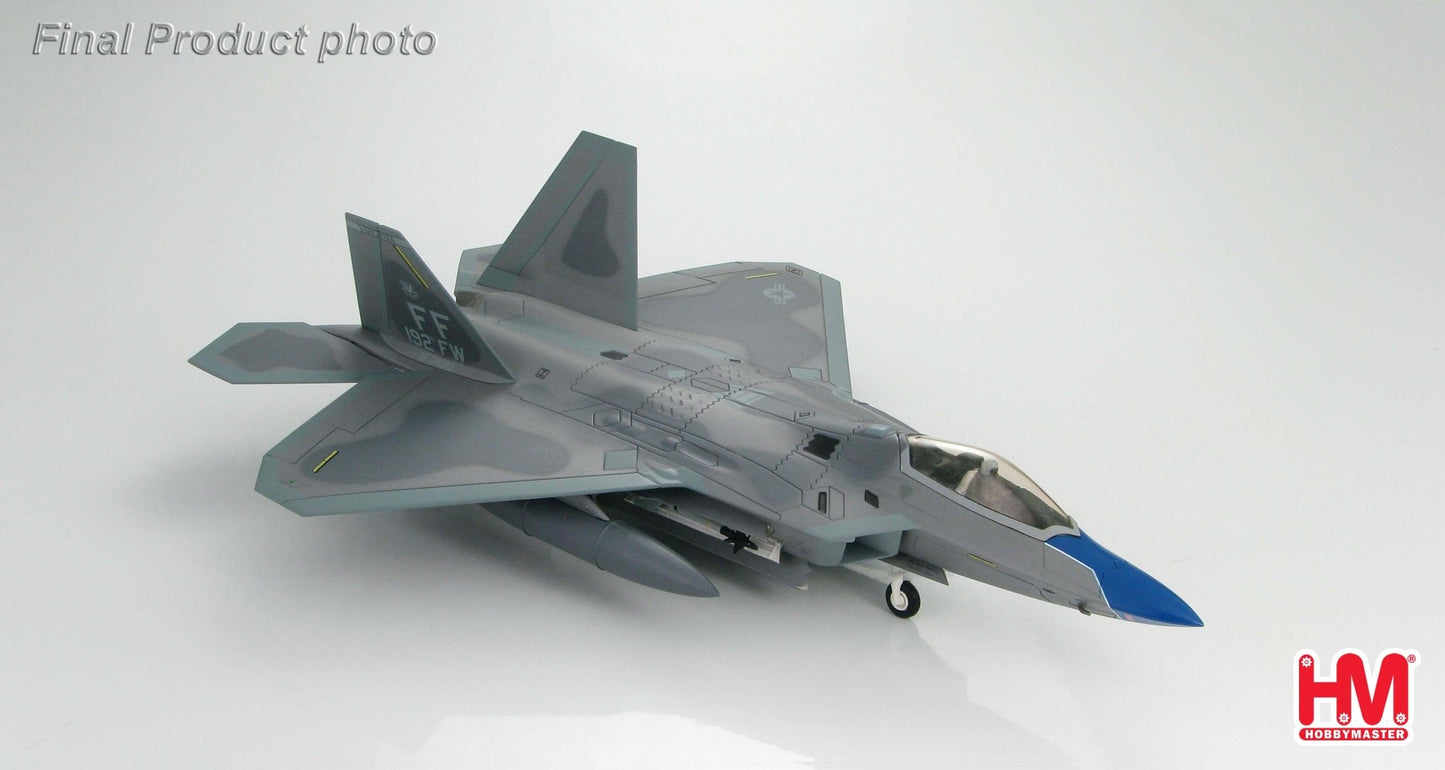 Hobby Master HA2803 1:72 F - 22 Raptor 192nd Fighter Wing "Cripes A' Mighty"