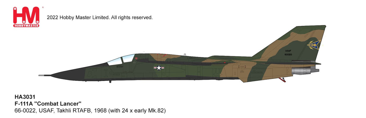 Hobby Master HA3031 1:72 USAF F - 111A "Combat Lancer"