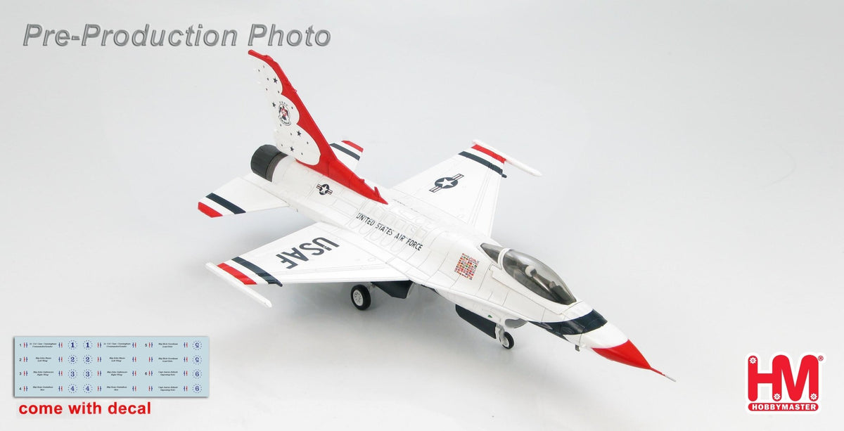 Hobby Master HA3815B 1:72 F - 16C "Thunderbirds" W/Decals