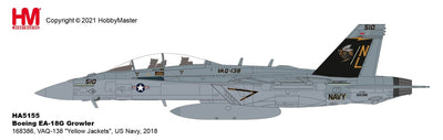 Hobby Master HA5155 U.S Navy EA - 18G VAW - 138 "Yellow Jackets"