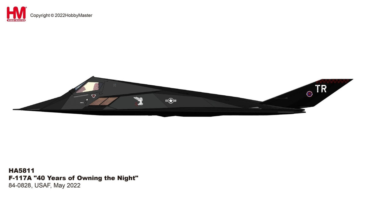 Hobby Master HA58111:72 F - 117A Nighthawk USAF Dark Knights
